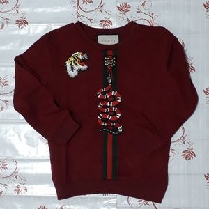 Gucci kids snake sweatshirt